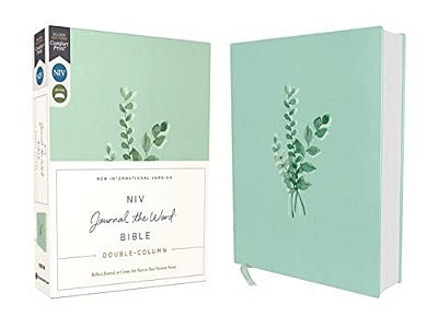 Niv, Journal The Word Bible, Double-Column, Cloth Over Board, Teal, Red Letter Edition, Comfort Print: Reflect, Take Notes, Or Create Art Next To Your-..