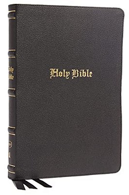 Kjv Holy Bible: Large Print Thinline, Black Genuine Leather, Red Letter, Comfort Print: King James Version-..