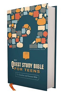 Niv, Quest Study Bible For Teens, Hardcover, Navy, Comfort Print: The Question And Answer Bible-..