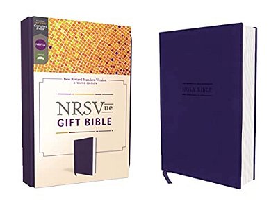 Nrsvue, Gift Bible, Leathersoft, Blue, Comfort Print-..