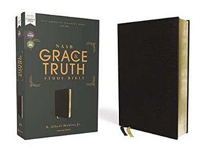 Nasb, The Grace And Truth Study Bible (Trustworthy And Practical Insights), Bonded Leather, Black, Red Letter, 1995 Text, Comfort Print-..