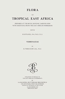 Flora Of Tropical East Africa - Verbenaceae (1992)-..