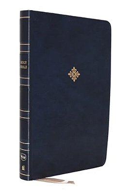 Nkjv, Reference Bible, Center-Column Giant Print, Leathersoft, Blue, Red Letter Edition, Comfort Print: Holy Bible, New King James Version-..