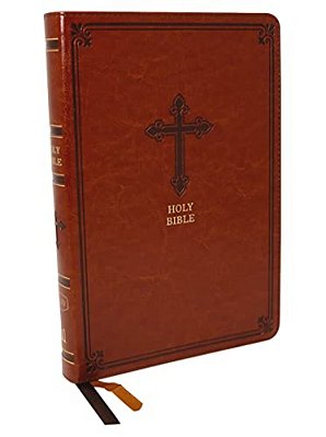 Kjv, Thinline Bible, Large Print, Leathersoft, Brown, Red Letter Edition, Comfort Print-..