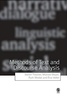 Methods Of Text And Discourse Analysis: In Search Of Meaning-..