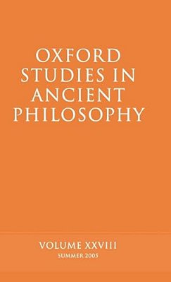 Oxford Studies In Ancient Philosophy XXVIII-..