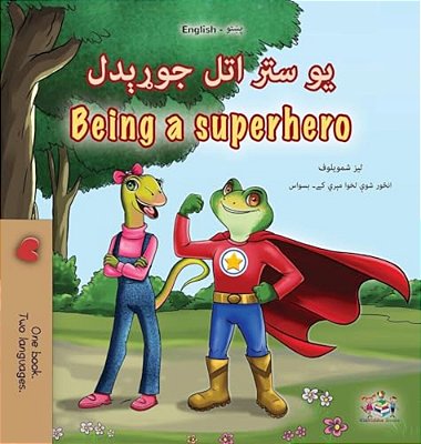 Being A Superhero (Pashto English Bilingual Children's Book)-..