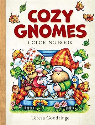 Cozy Gnomes Coloring Book-..