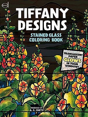 Tiffany Designs Stained Glass Coloring Book-..