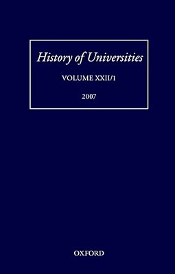 History Of Universities, Volume XXII/1-..