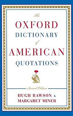 The Oxford Dictionary Of American Quotations-..