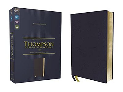 Niv, Thompson Chain-Reference Bible, Leathersoft, Navy, Red Letter, Comfort Print-..