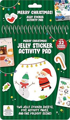 Merry Christmas! Jelly Sticker Activity Pad: With 32 Reusable Stickers, Two Jelly Sticker Sheets, Five Activity Pages And One Foldout Scene!-..