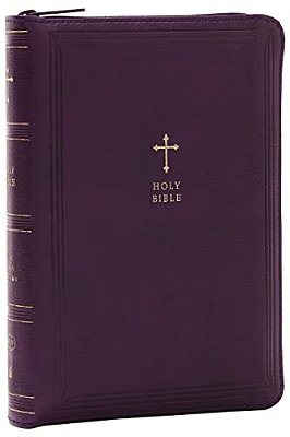 Kjv Holy Bible: Compact With 43,000 Cross References, Purple Leathersoft Zipper Closure, Red Letter, Comfort Print: King James Version-..