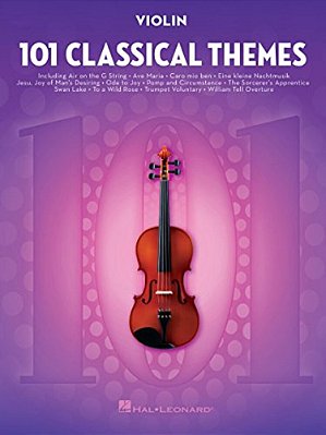 101 Classical Themes For Violin Instrumental Folio Essential Violin Sheet Music Collection Hal Leonard Violin Solo Book-..