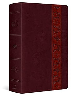 Esv Giant Print Personal Size Bible, Red Letter (Trutone, Mahogany, Trellis Design)-..