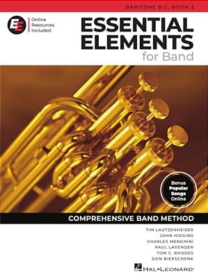 Essential Elements For Band - Baritone B. C. Book 2 With Eei-..