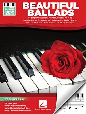 Beautiful Ballads - Super Easy Songbook: 50 Simple Arrangements For Piano-..