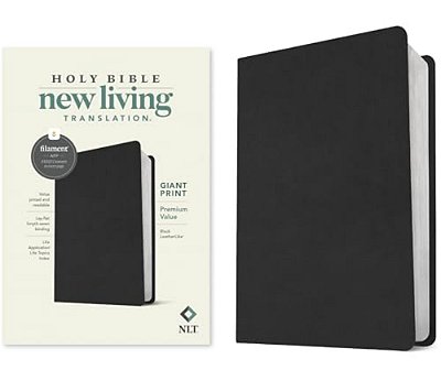 Nlt Giant Print Premium Value Bible, Filament Enabled (Leatherlike, Black)-..