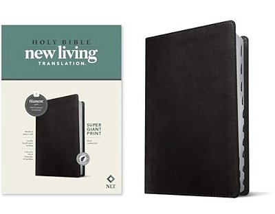 Nlt Super Giant Print Bible, Filament Enabled (Leatherlike, Black, Indexed, Red Letter)-..