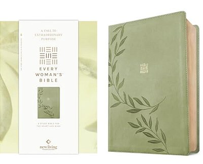 Nlt Every Woman's Bible, Filament Enabled (Leatherlike, Olive Branch Green, Red Letter)-..