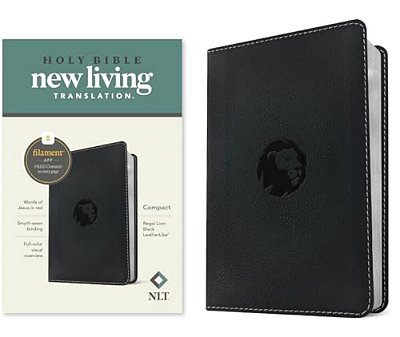 Nlt Compact Bible, Filament Enabled (Leatherlike, Regal Lion Black, Red Letter)-..