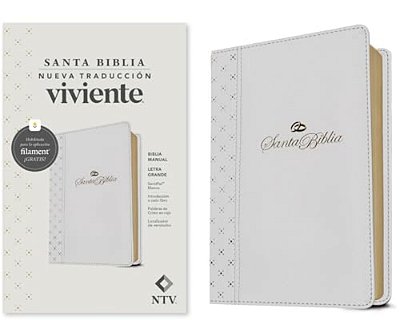 Biblia Manual Ntv, Letra Grande Con Filament (Sentipiel, Blanco, Letra Roja)-..