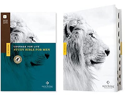 Nlt Courage For Life Study Bible For Men, Filament Enabled (Hardcover, Indexed)-..