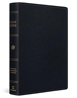 Esv Giant Print Bible, Red Letter (Genuine Leather, Black)-..