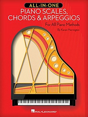 All-In-one Piano Scales, Chords & Arpeggios: For All Piano Methods-..