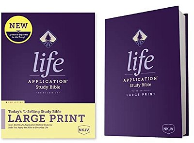 Nkjv Life Application Study Bible, Third Edition, Large Print (Hardcover, Red Letter)-..