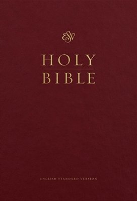 Esv Pew And Worship Bible, Large Print (Burgundy)-..
