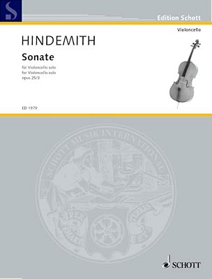 Sonata, Op. 25, No. 3 (1922): For Solo Violoncello-..
