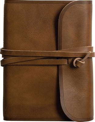 Esv Large Print Compact Bible, Red Letter (Natural Leather, Brown, Flap With Strap)-..