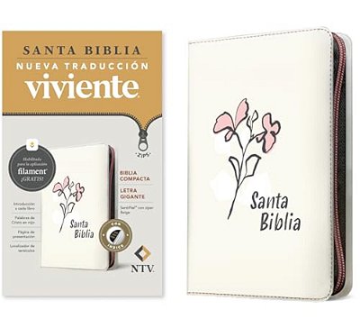Biblia Compacta Ntv, Letra Gigante De Zíper Con Filament (Sentipiel, Beige, Índice, Letra Roja)-..
