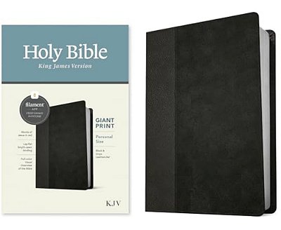 Kjv Personal Size Giant Print Bible, Filament Enabled Edition (Leatherlike, Black/Onyx)-..