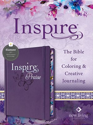 Inspire Praise Bible Nlt, Filament Enabled (Hardcover Leatherlike, Purple)-..