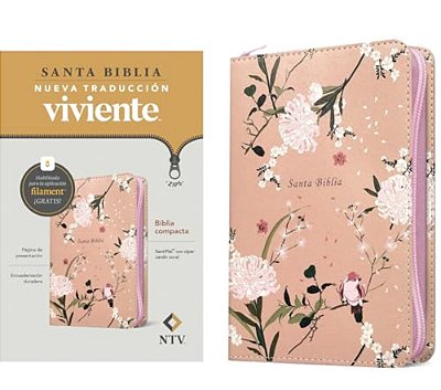 Biblia Compacta Ntv De Zíper, Con Filament (Sentipiel, Jardín Coral)-..