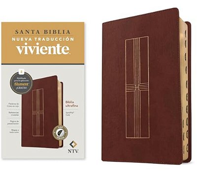 Biblia Ultrafina Ntv, Con Filament (Sentipiel, Café, Índice, Letra Roja)-..