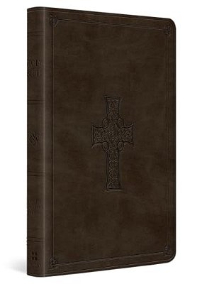 Esv Large Print Value Thinline Bible (Trutone, Olive, Celtic Cross Design)-..