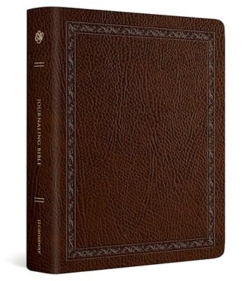 Esv Journaling Bible (Bonded Leather, Mocha, Threshold Design)-..