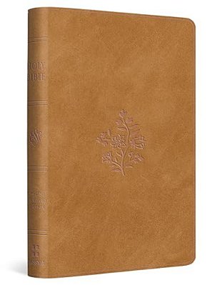 Esv Compact Bible (Trutone, Nubuck Caramel, Wildflower Design)-..