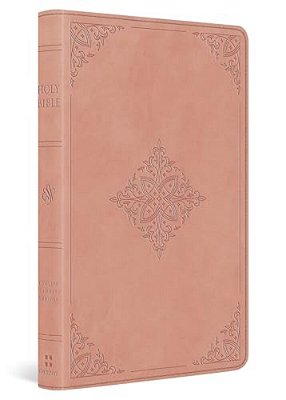 Esv Large Print Value Thinline Bible (Trutone, Blush Rose, Fleur-De-lis Design)-..