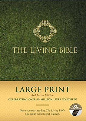 The Living Bible Large Print Red Letter Edition-..