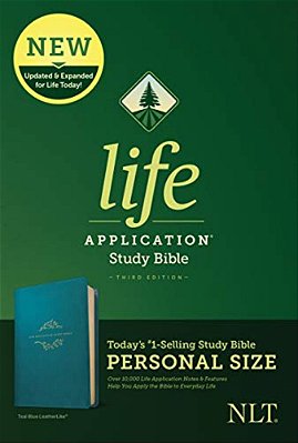 Nlt Life Application Study Bible, Third Edition, Personal Size (Leatherlike, Teal Blue)-..