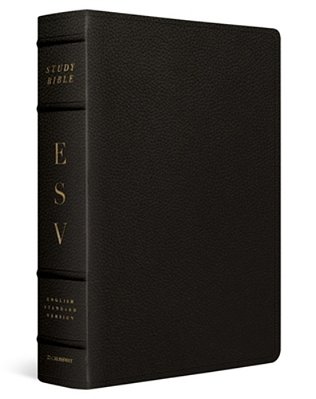 Esv Study Bible, Large Print (Buffalo Leather, Deep Brown)-..