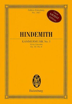 Chamber Music No. 5, Op. 36/4: Study Score-..