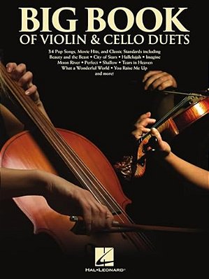 Big Book Of Violin & Cello Duets: Score With Separate Pull-Out Parts-..