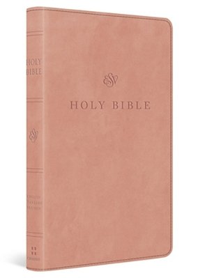 Esv Premium Church Bible, Large Print, Red Letter (Trutone, Blush Rose)-..