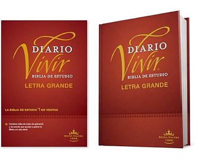 Biblia De Estudio Del Diario Vivir Rvr60, Letra Grande (Letra Roja, Tapa Dura)-..